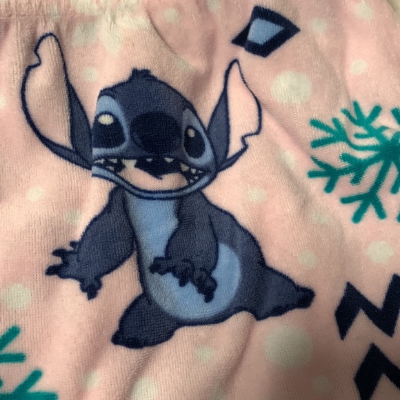 Small Disney Stitch Pajama fleece pants - Picture 2 of 3